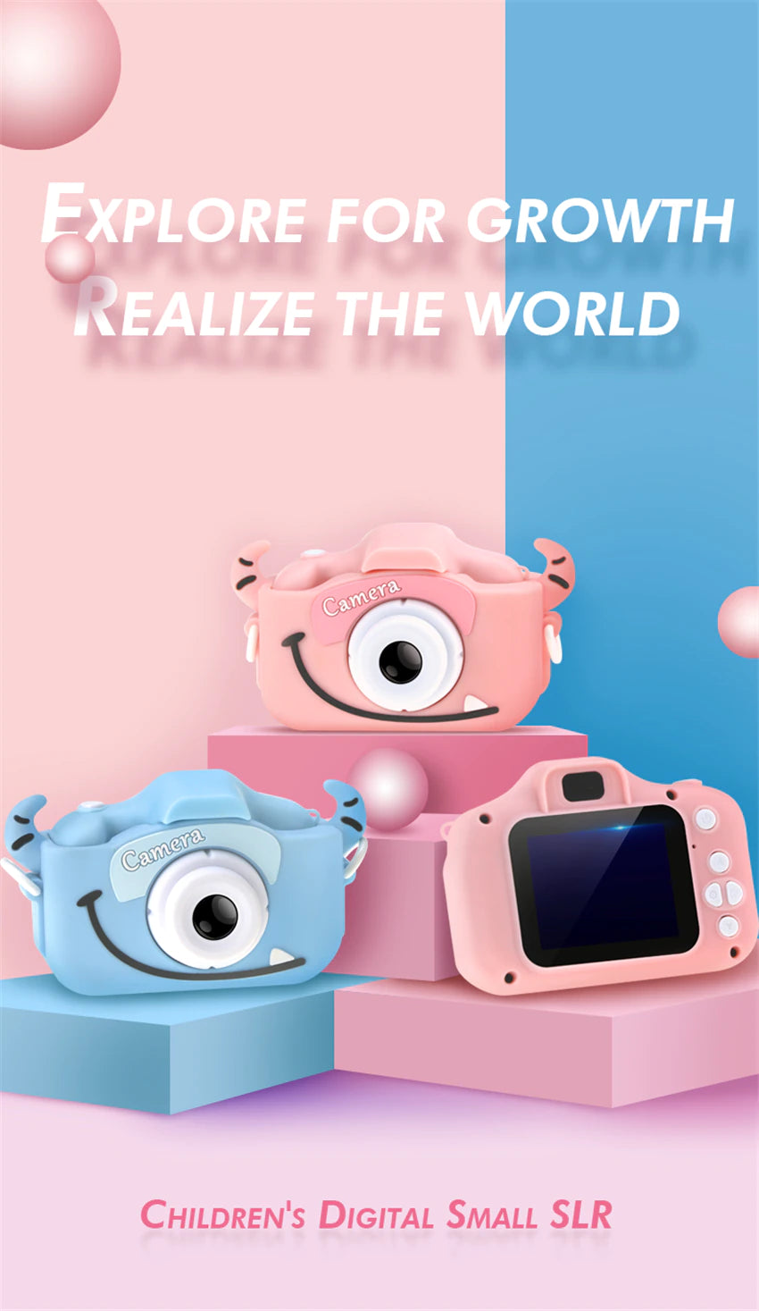 Mini Camera Kids Digital Camera Cat Toy HD Camera for Kids